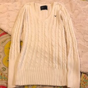 American Eagle Cable-knit sweater